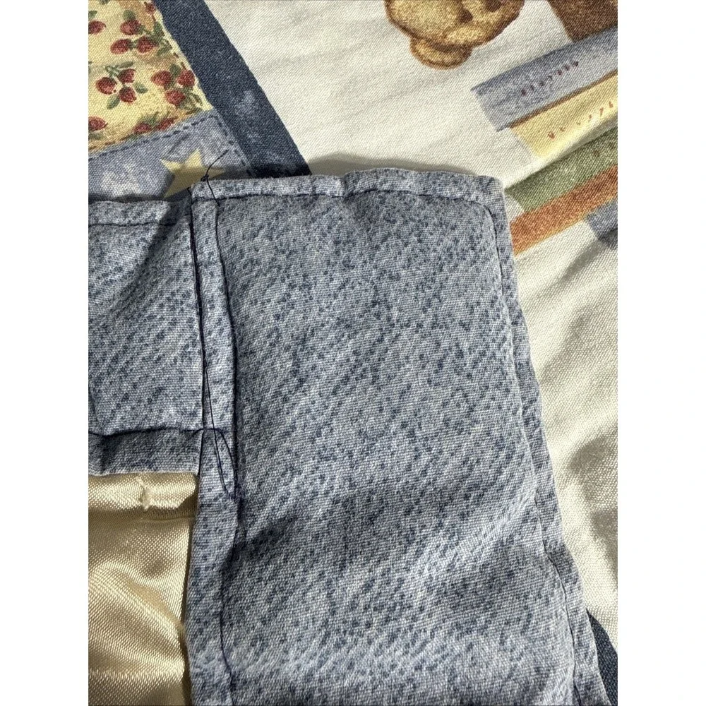 Vintage Handmade Teddy Bear‎ Baby Quilt 5'x3' Satin Backing W/ Imperfections
